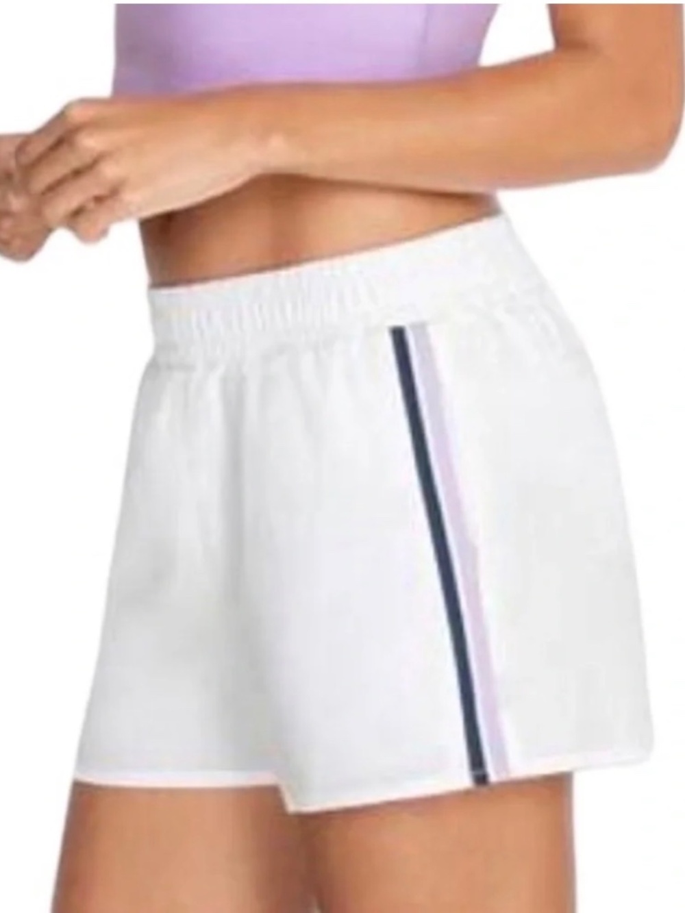 NWOT Johnny Was Calme White Elastic Waist Elements Hike Shorts Small